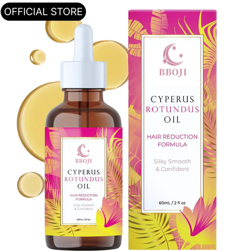 BBOJI Cyperus Rotundus Oil for Natural Hair Reduction - 60ml/2oz
