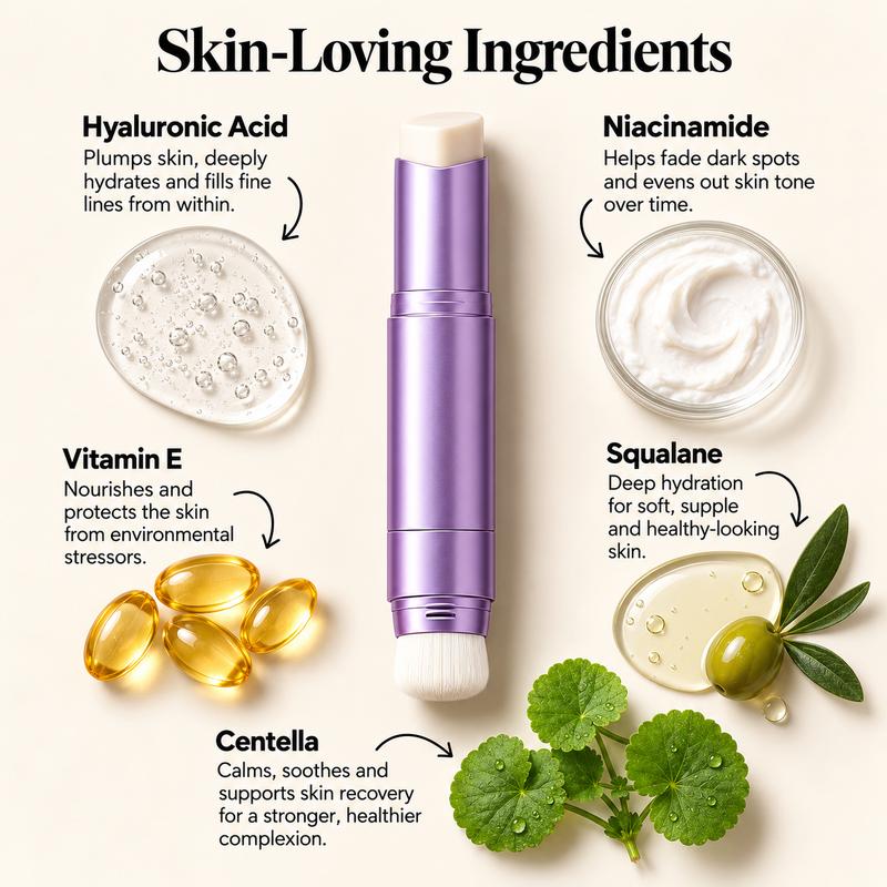 🎁 Buy OneGet One FREE🎁Changing Foundation Stick – The stick that makes mature skin glow again