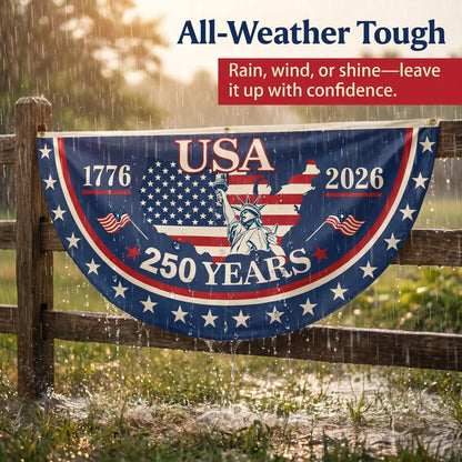 The 1776-2026 Legacy Banner: 100% Veteran-Handcrafted 250th Anniversary Heritage Flag-2