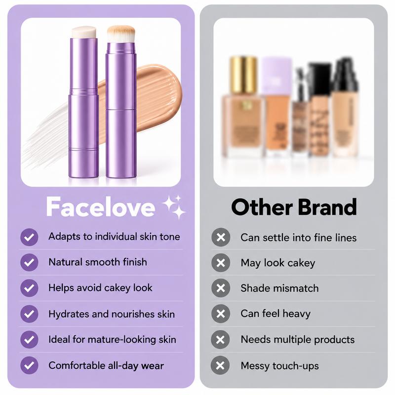 🎁 Buy OneGet One FREE🎁Changing Foundation Stick – The stick that makes mature skin glow again